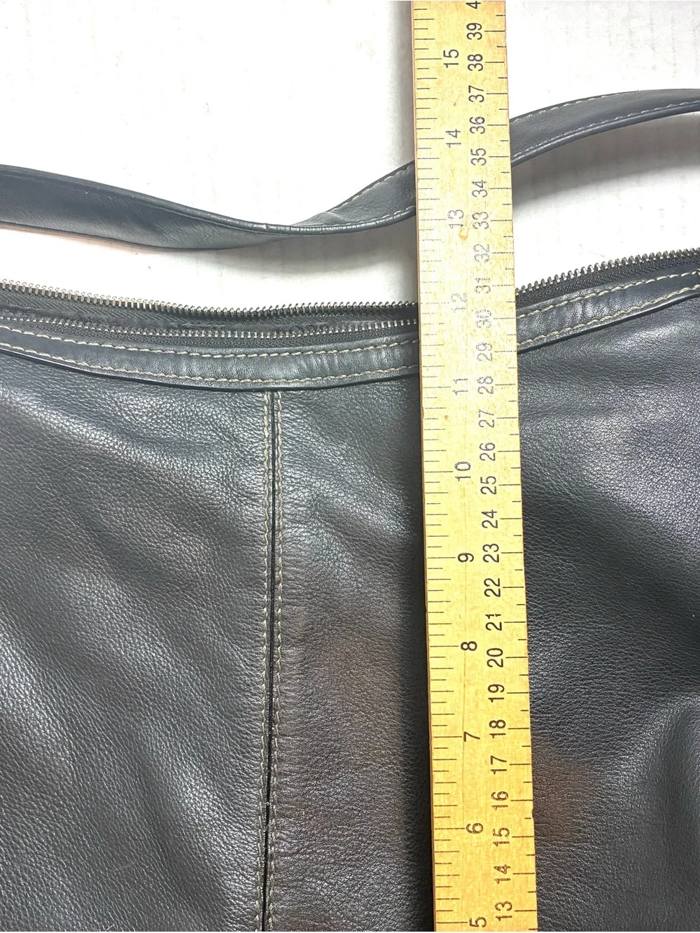 Michael Kors Black Leather Hobo Shoulder Bag Slouch Quiet Luxury